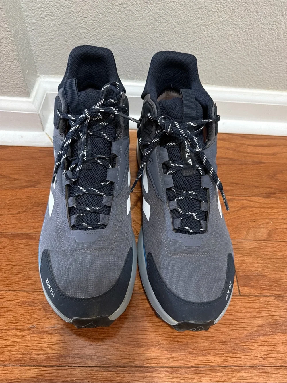 Adidas Men's Terrex Anylander Mid Rain.Rdy Hiking Shoes in Aurora Onix/gray 12